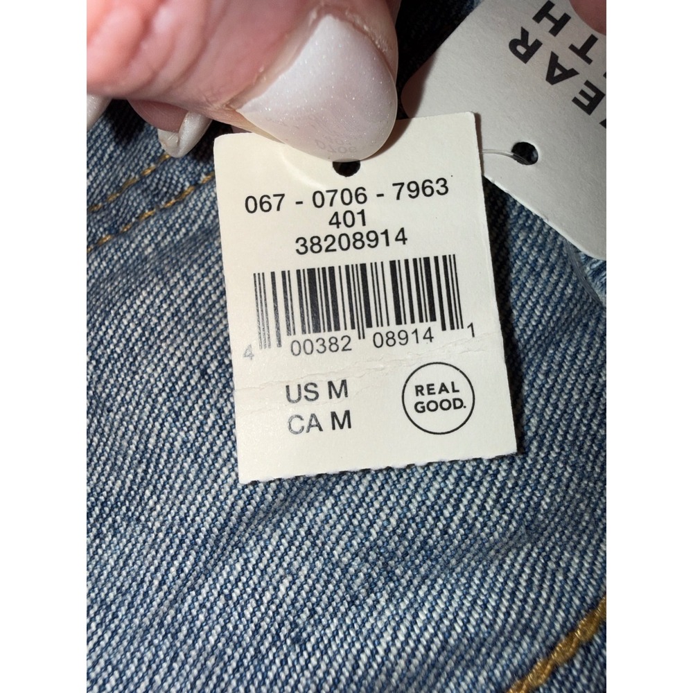 Aerie Daydream Denim Shorts Distressed Medium Wash Elastic Back 067-0706-7963 M - Picture 2 of 5
